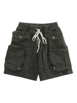 Heavy Tie Dye Multi Pockets Washed Shorts - 10801