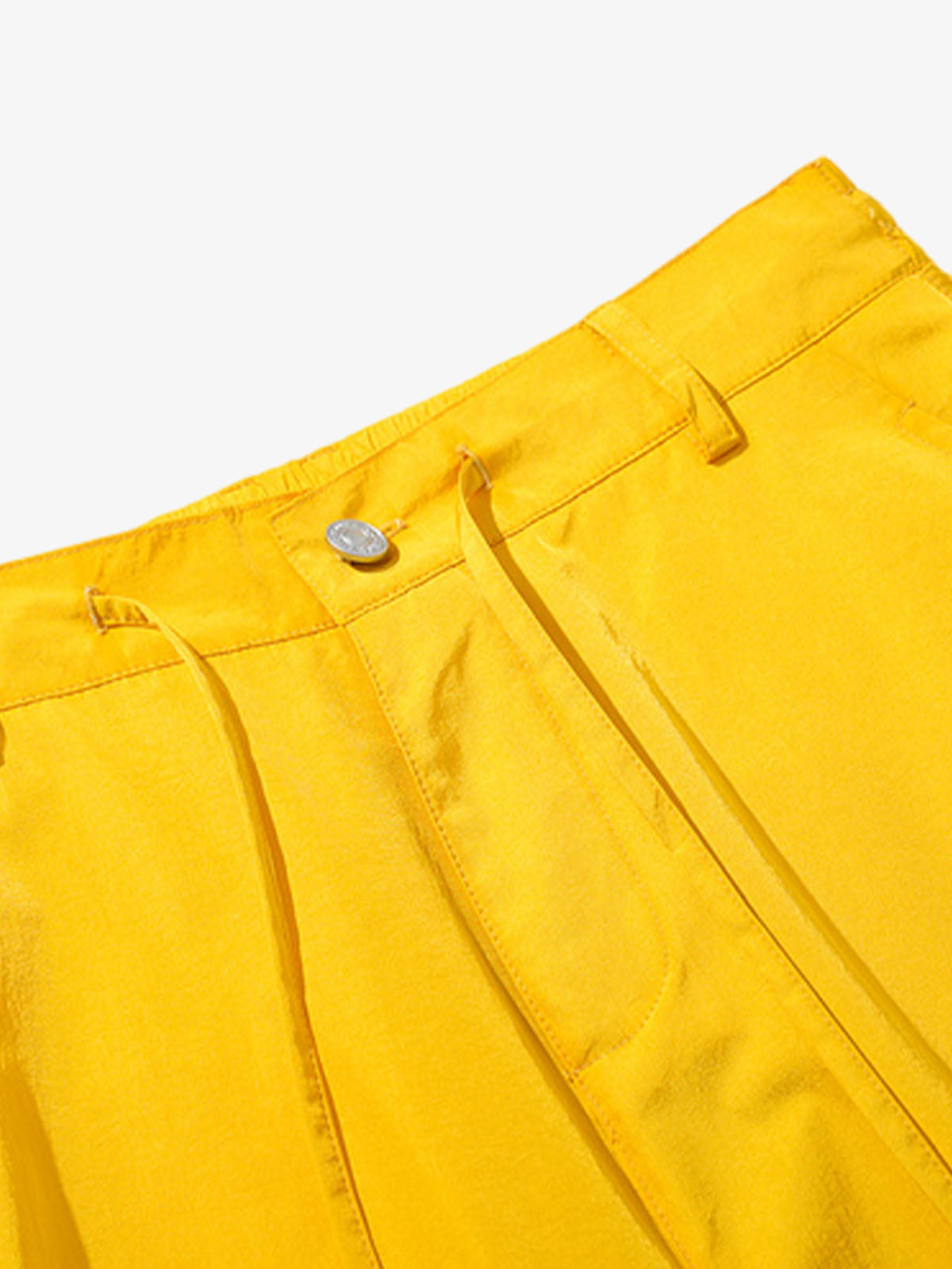 Vintage Drawstring Draped Embroidered Wide Leg Pants - image 10