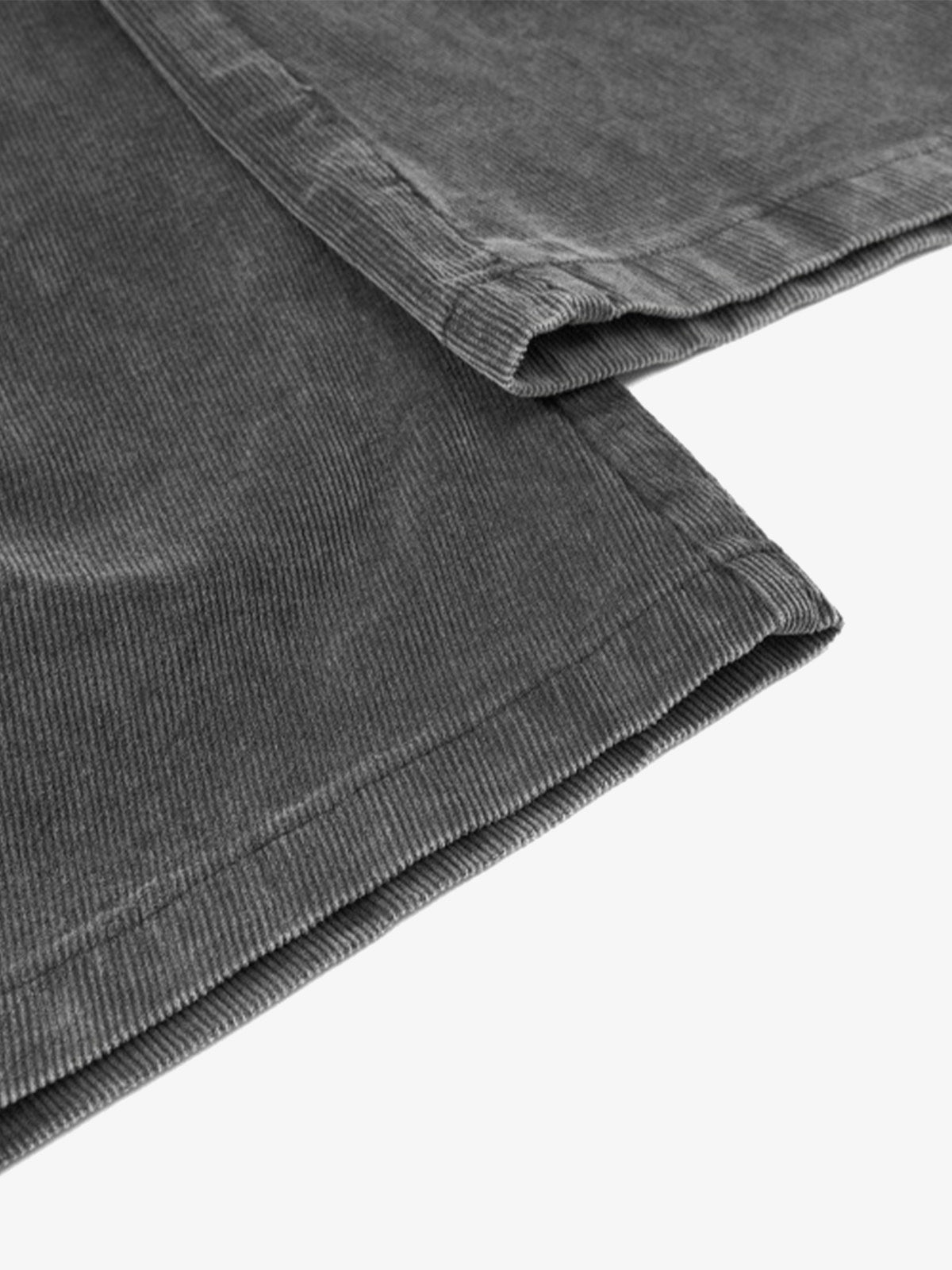 Graue Cord-Cargohose – Nahaufnahme Saum | XoKool