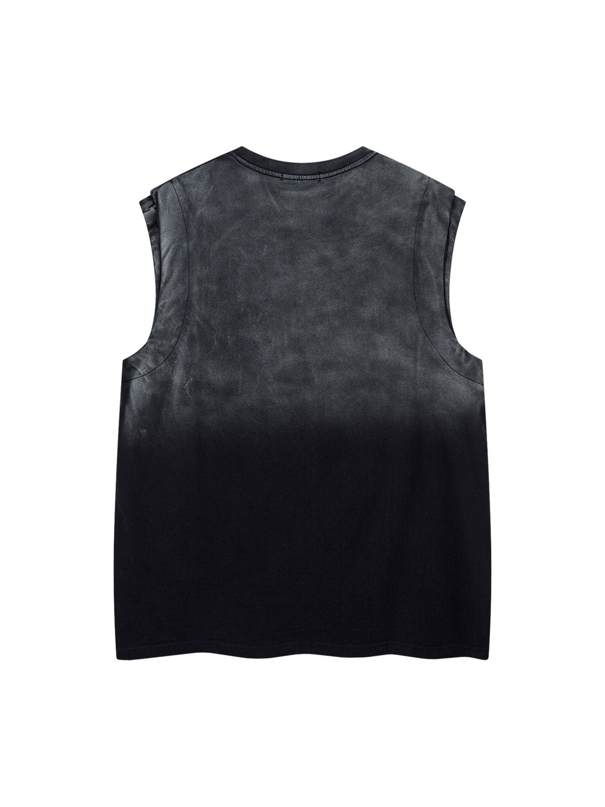 Washed Heavy-duty Letter Embroidered Waistcoat - image 4