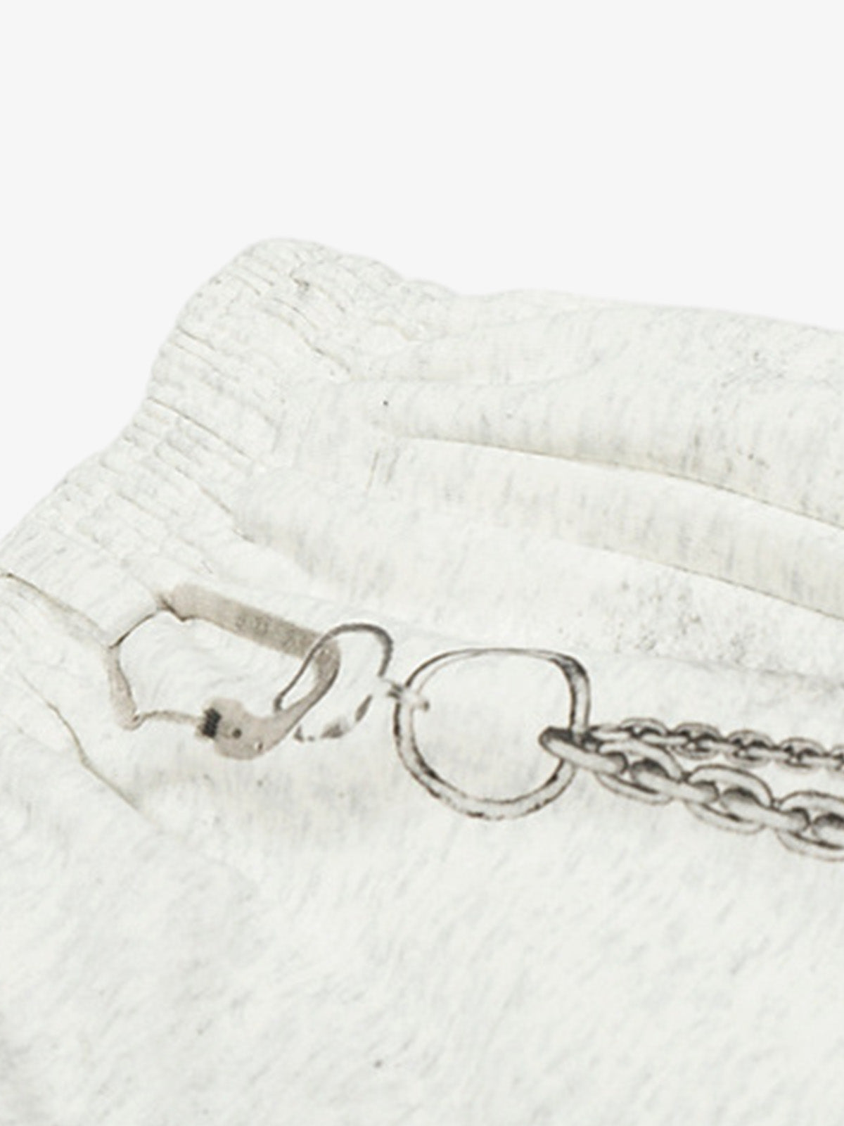 Retro Washed Creative Printed Barrel Pants - image 3