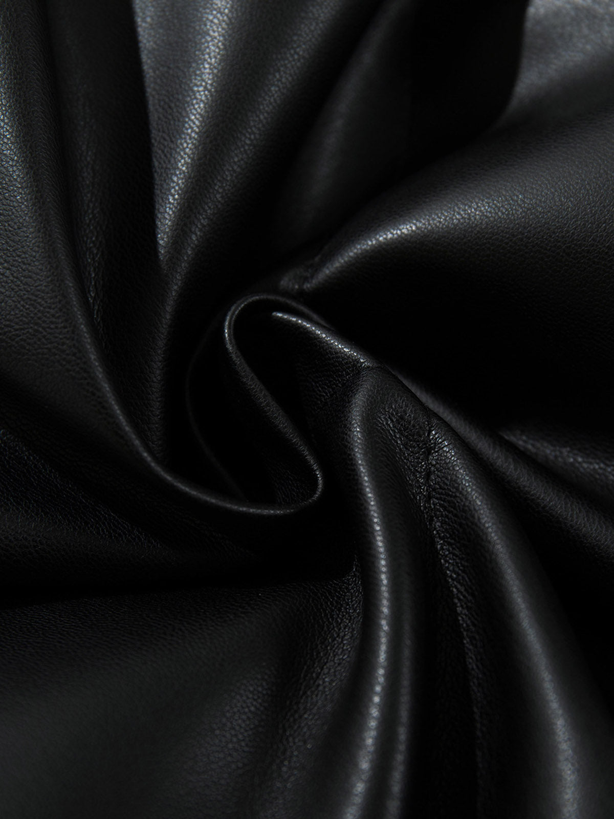 Minimalist Faux Leather Stand Collar Puffer Vest - image 16