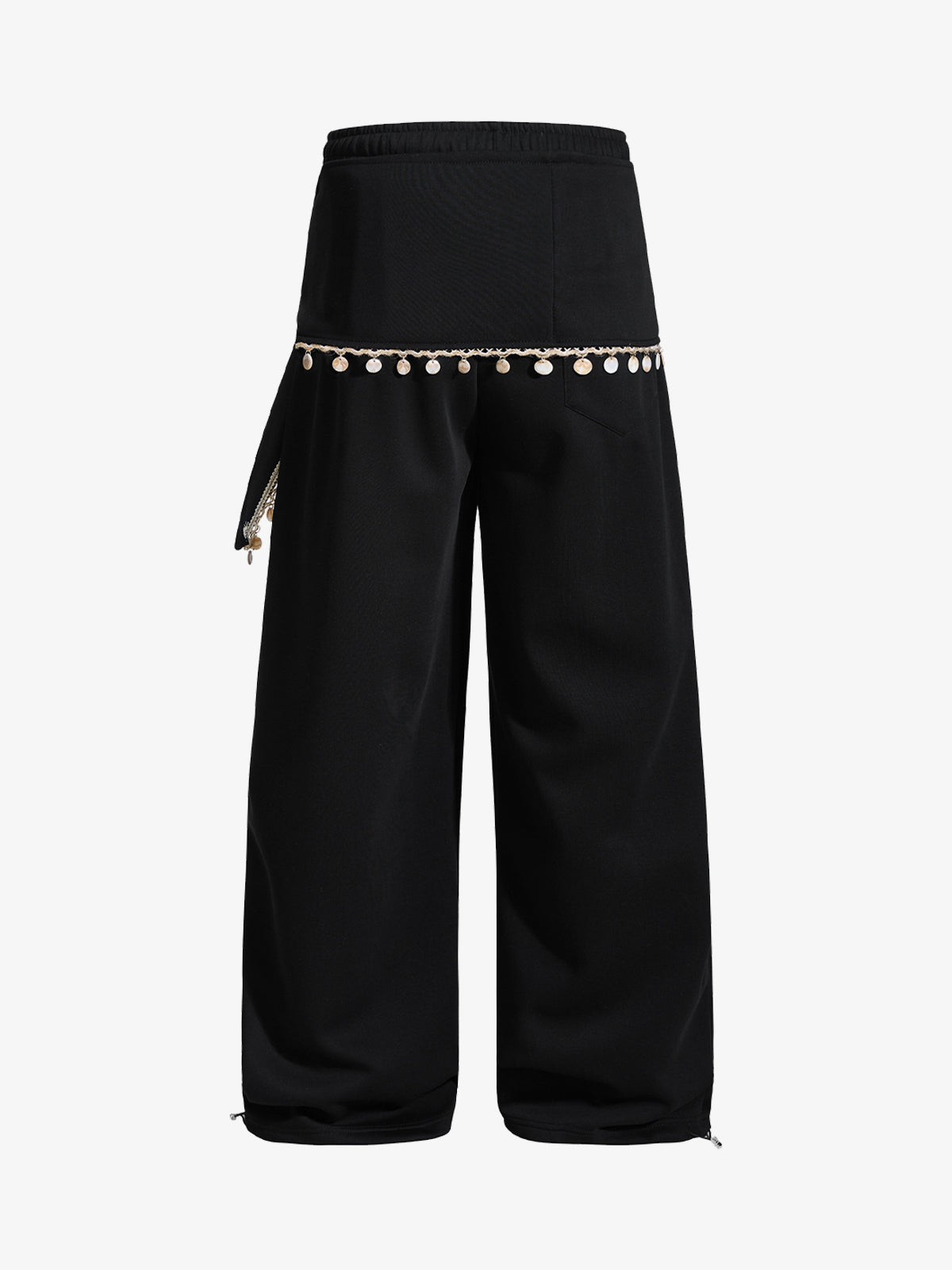 Street Detachable Flap Lace-up Jogger Pants - image 4
