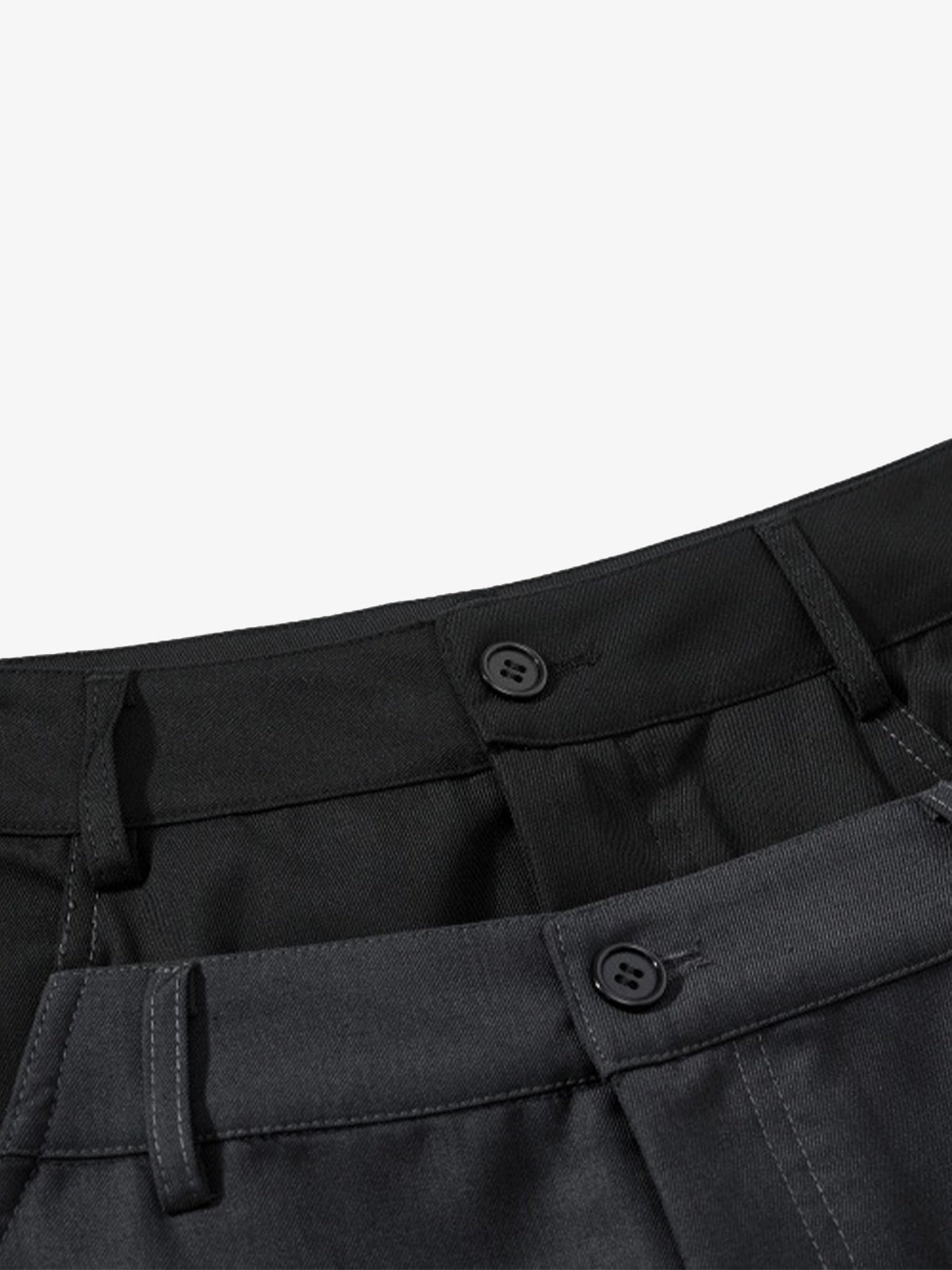 Double Waistband Panel Strap Barrel Pants - image 3