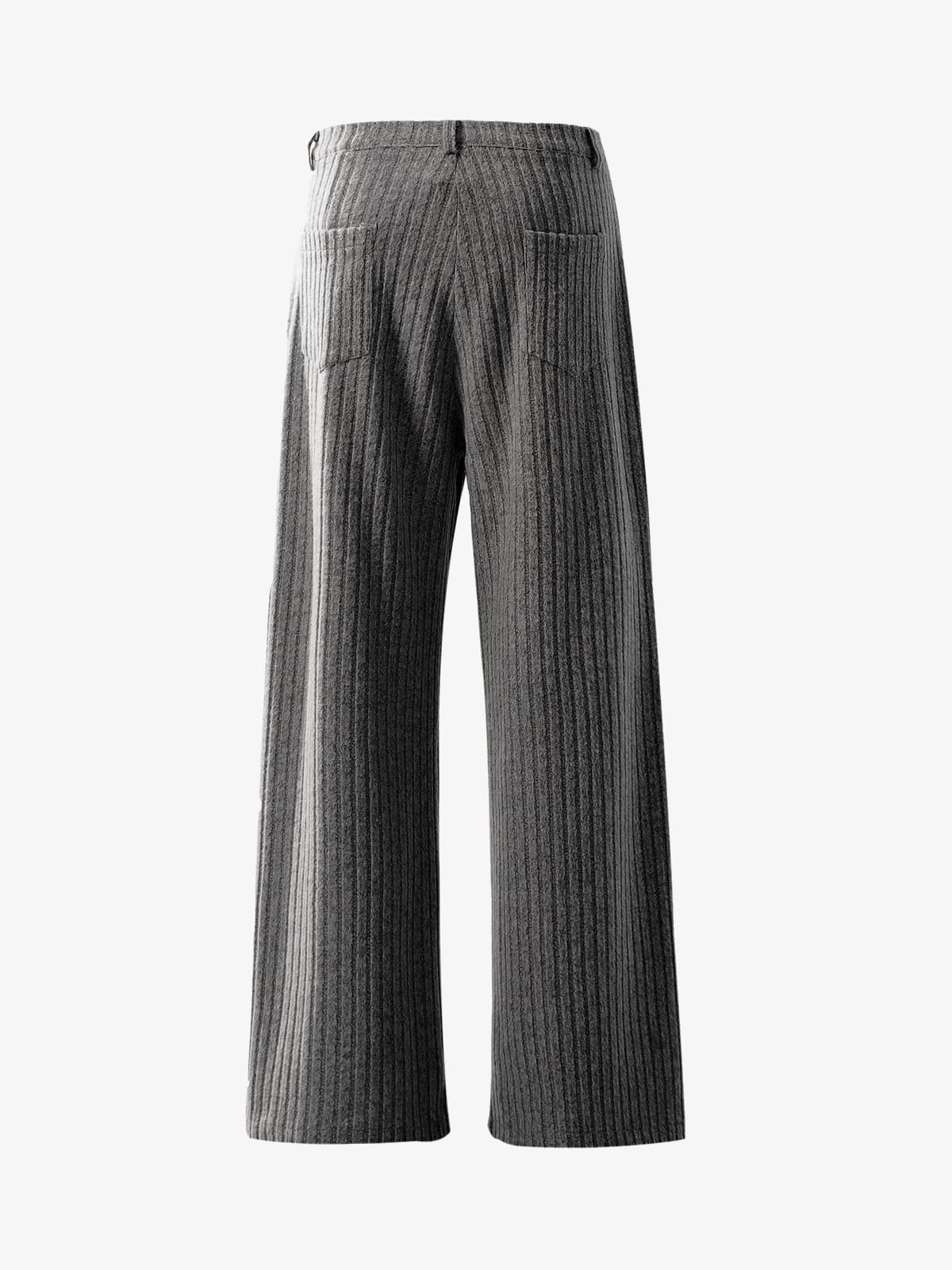 Retro Wool Blend Pleated Baggy Trousers - image 4