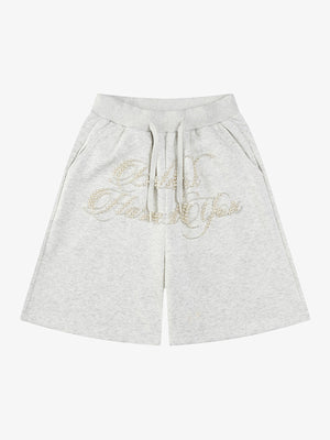 Retro Beaded Letter Shorts - thumbnail 1