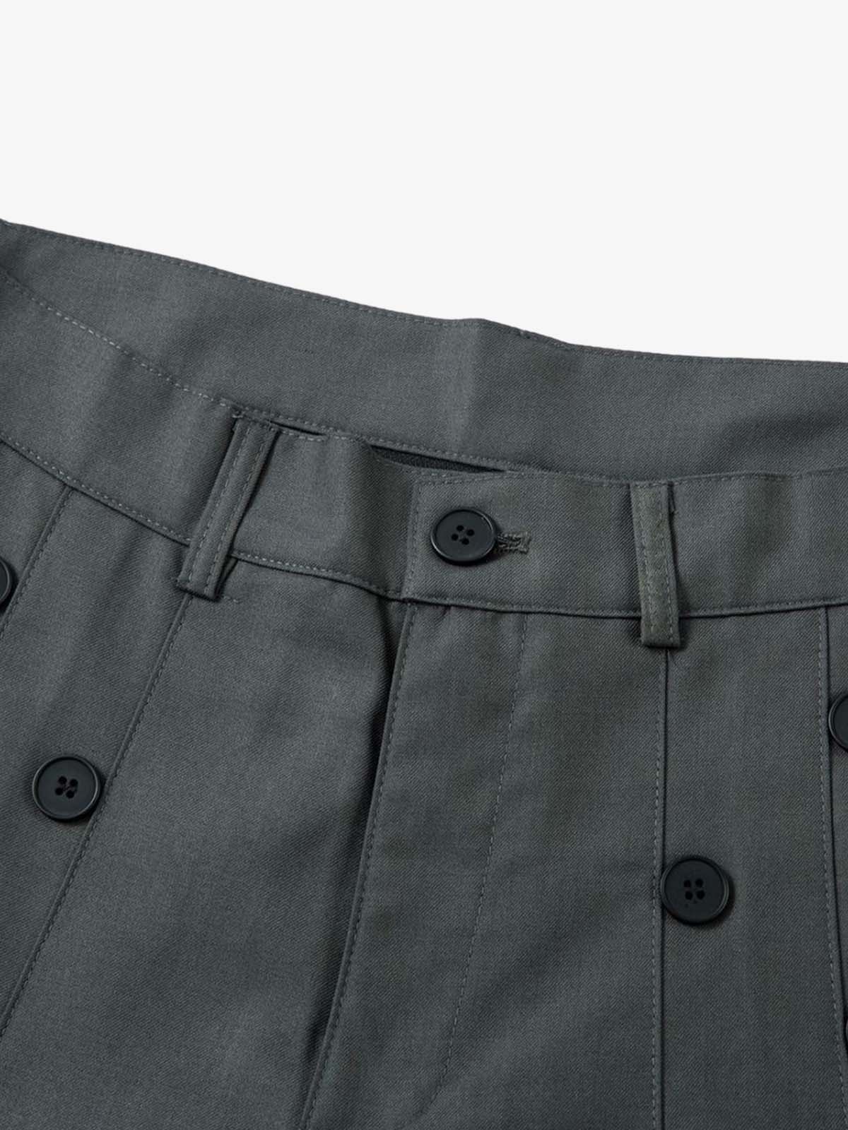 Double-Button Design Pleated Suit Casual Pants - image 6