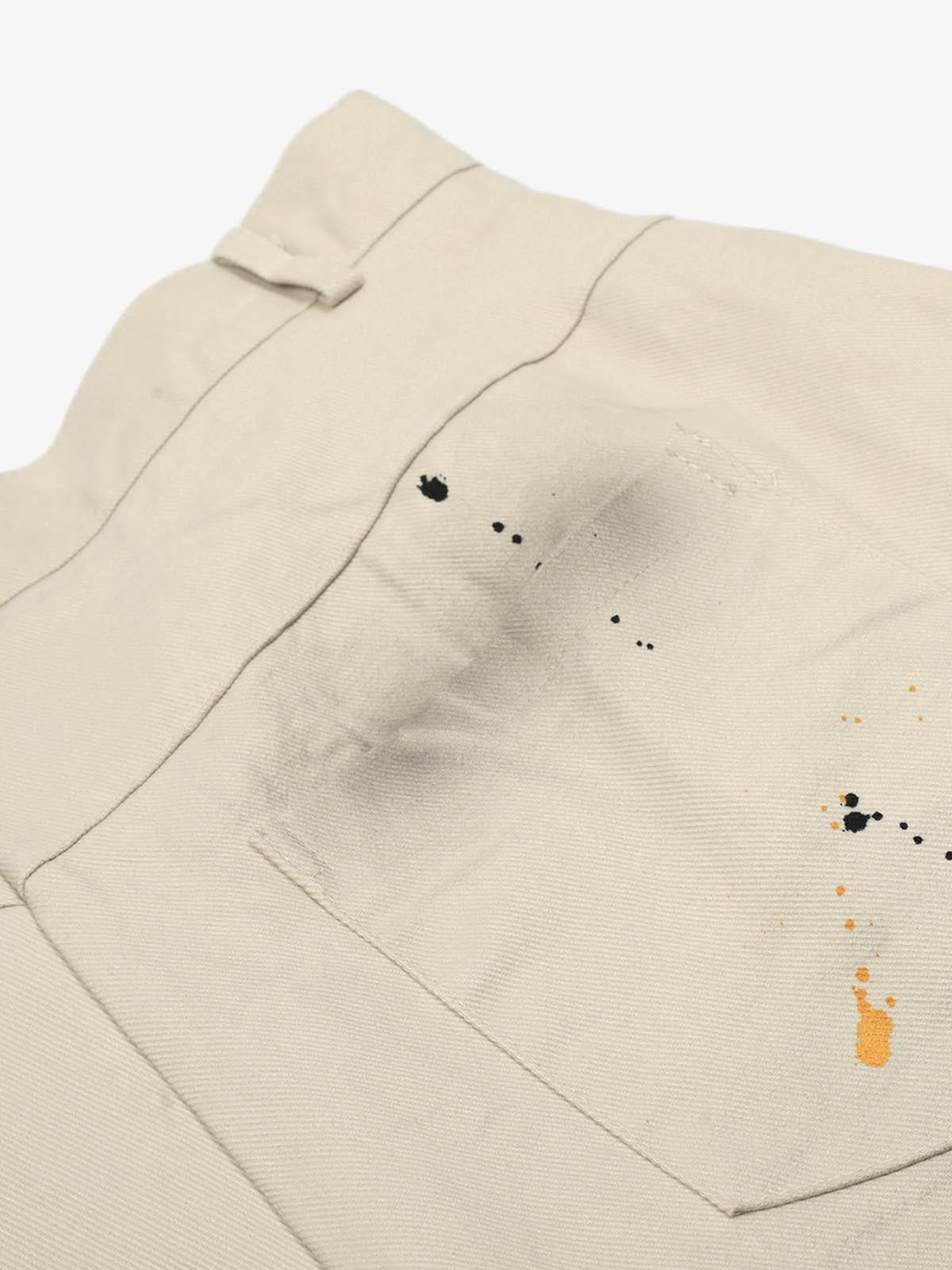 Retro Inkjet Dirty Dyed Barrel Pants - image 9
