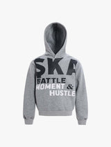 Retro Letter Print Thickened Hoodie