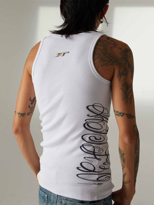 Street Ribbed Slim Fit Printed Vest - thumbnail 12