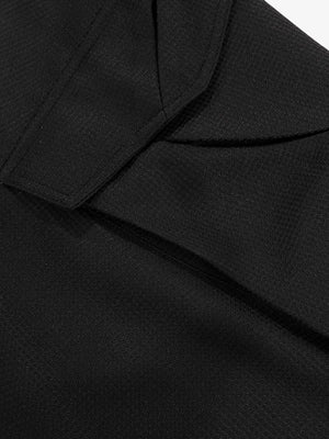 Multi-Pocket Textured Fabric Flared Pants - thumbnail 7