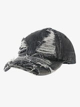 Retro Distressed Street Denim Baseball Cap