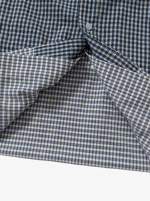Double-layered Plaid Deconstructed Shirt - thumbnail 10