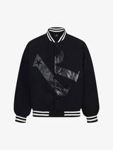 Vintage Patchwork Leather Baseball Jacket