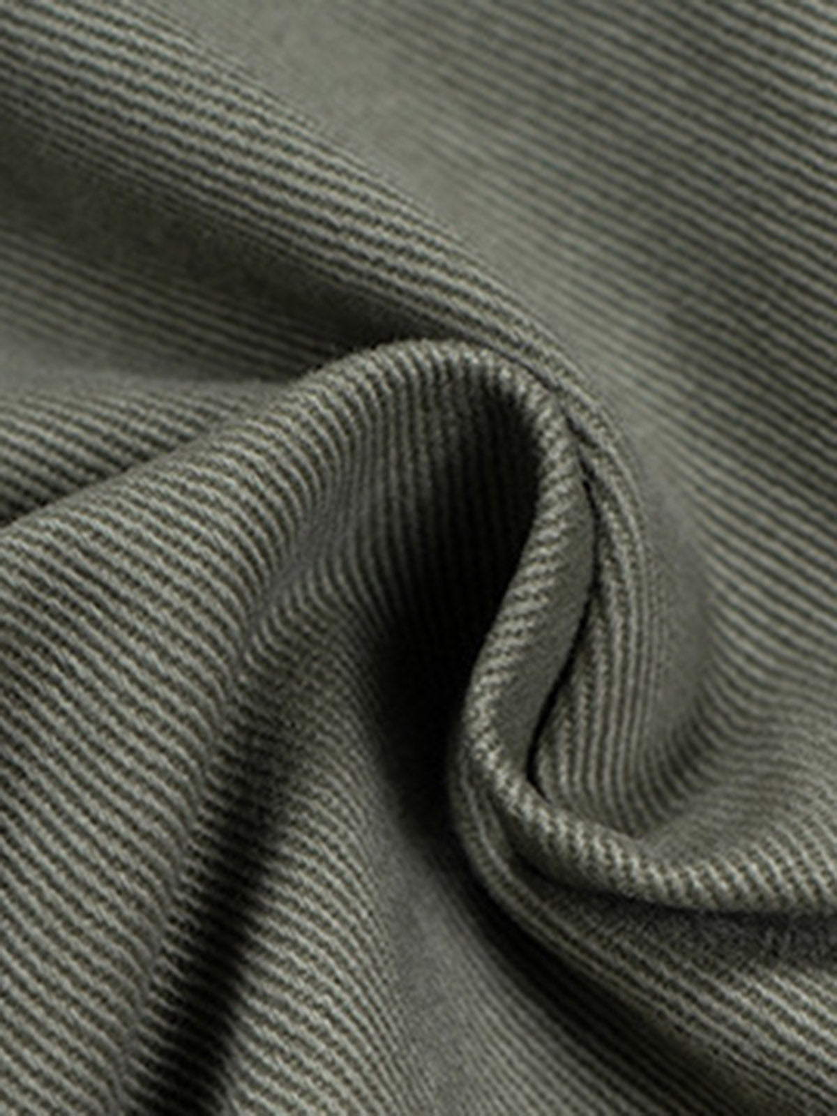 Olive Ripped Carpenter Jeans with Camo Waistband – fabric twill close-up | XoKool