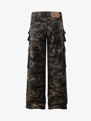 Functional Camouflage Multi-Pocket Work Pants - thumbnail 3
