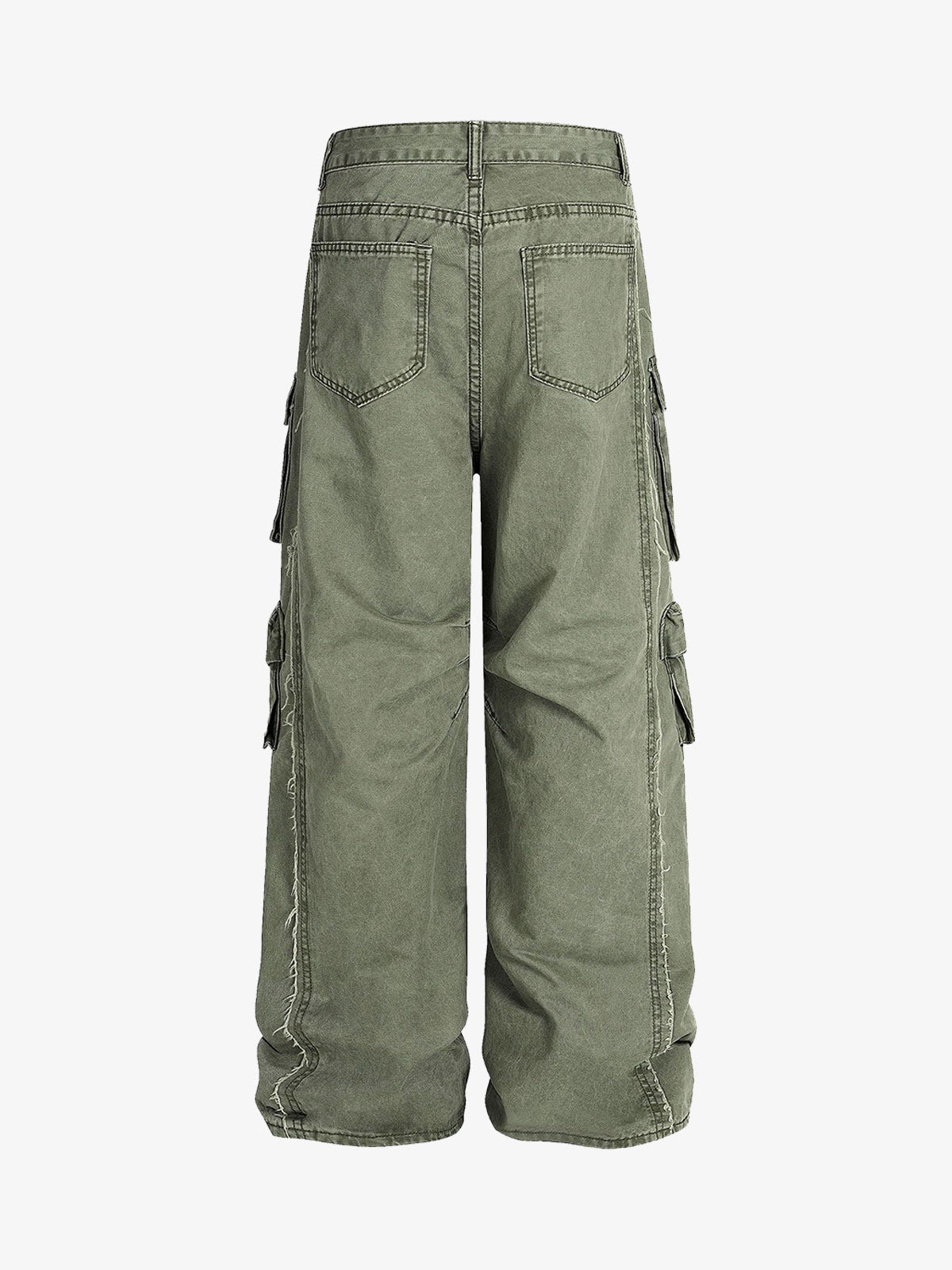 Street Functional Multi-Pocket Workwear Casual Pants - image 3