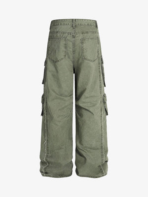 Street Functional Multi-Pocket Workwear Casual Pants - thumbnail 3