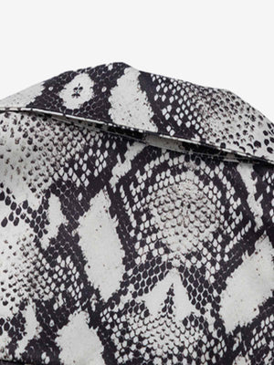 Street Snake Print Short-Sleeved Floral Shirt - thumbnail 2