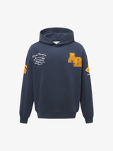 Street Letter Patch Embroidered Heather Hoodie