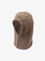 Vintage Ribbed Knit Balaclava Hood Hat