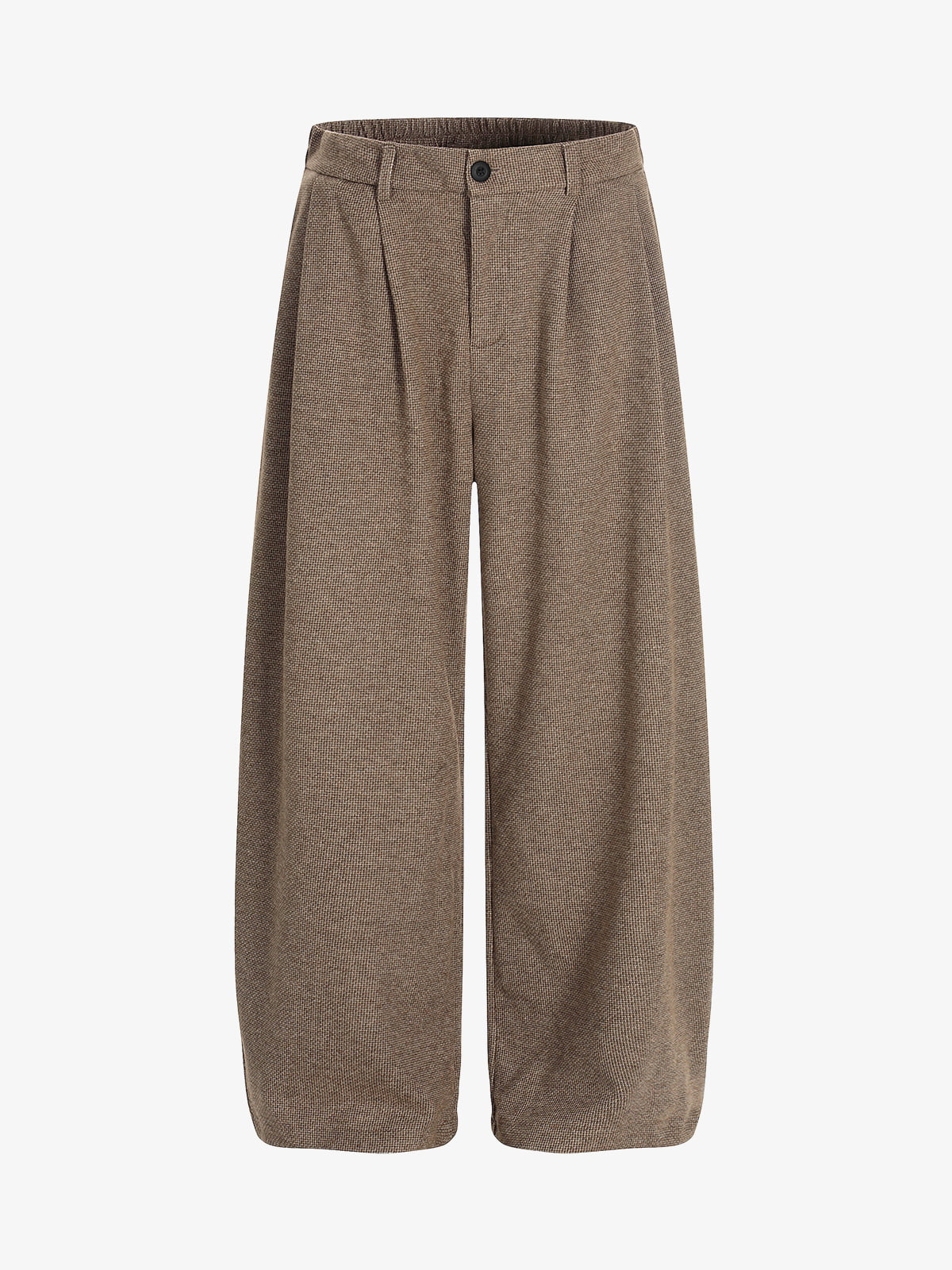 Casual Pleated Drape Stretch Barrel Pants