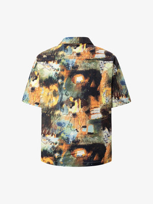 Oil Painting Print Short-Sleeved Shirt - thumbnail 2