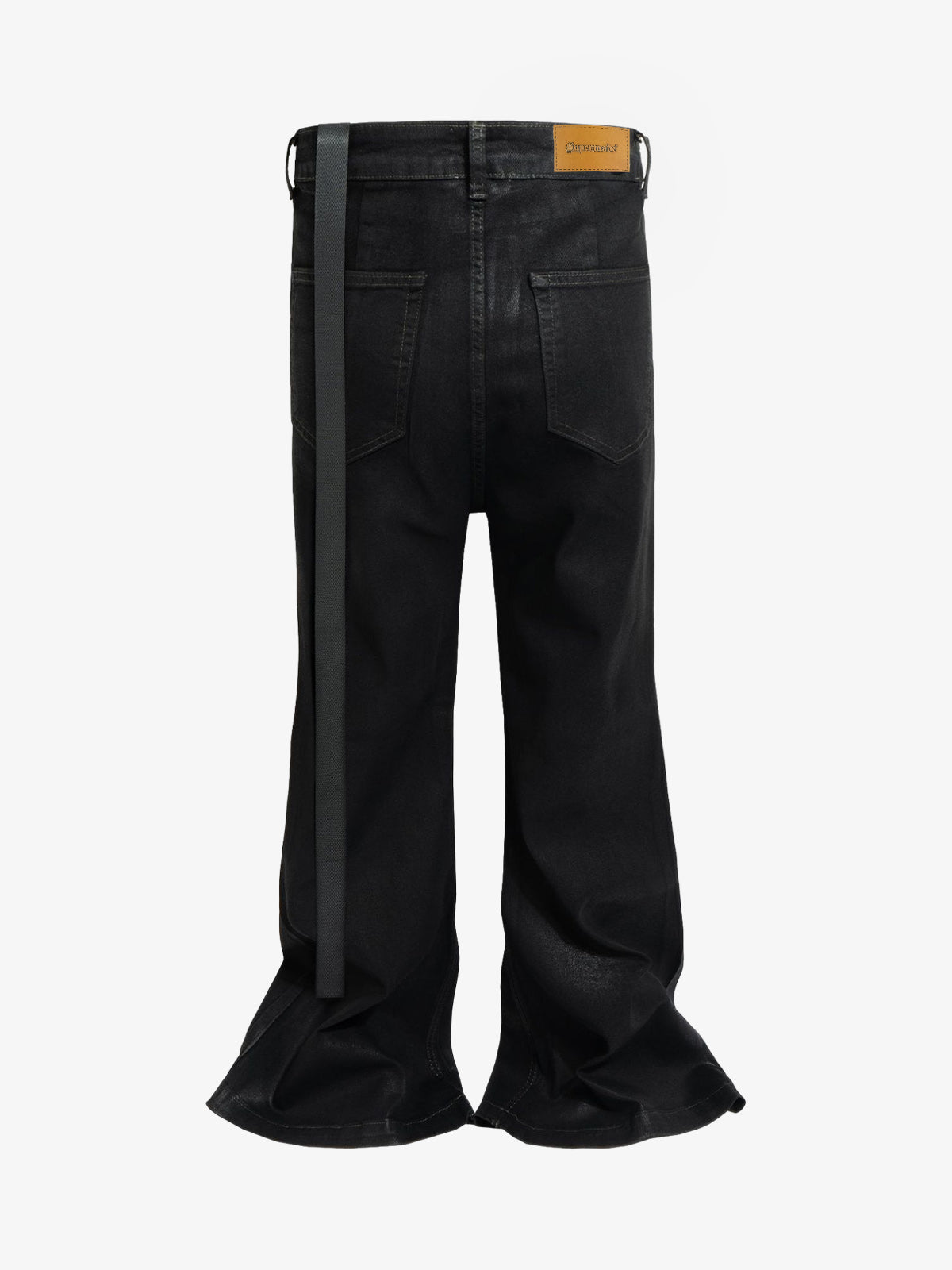 High Street RO Coated Washed Slightly Flared Jeans