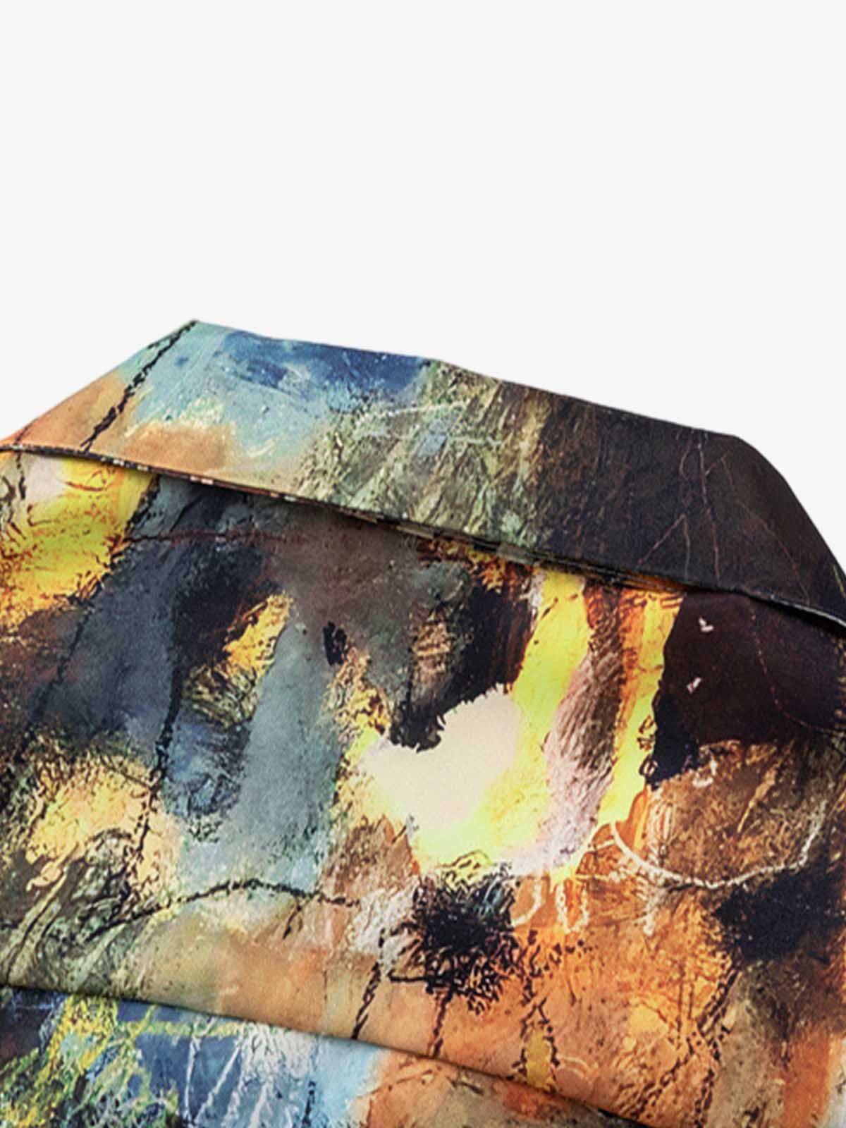 Oil Painting Print Short-Sleeved Shirt - image 4