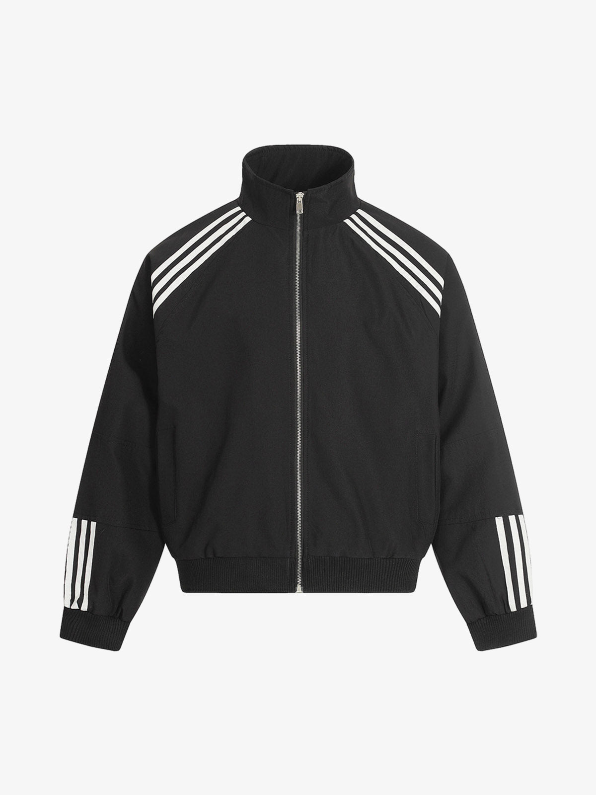 Striped Zip-Up Track Jacket and Wide-Leg Track Pants Set | Xokool