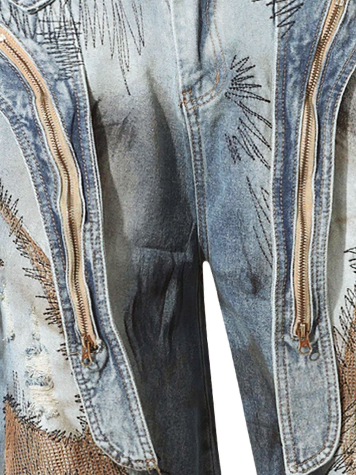 Zip Barrel Jeans – Zip detail close-up | XoKool