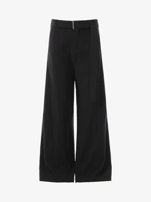High Street Belt Pleated Flared Scimitar Pants - thumbnail 1