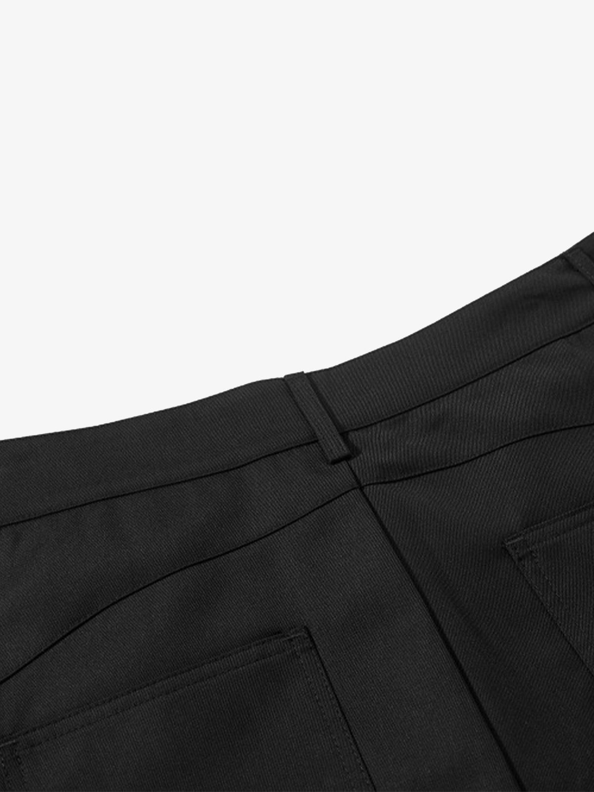 Double Waistband Panel Strap Barrel Pants - image 5
