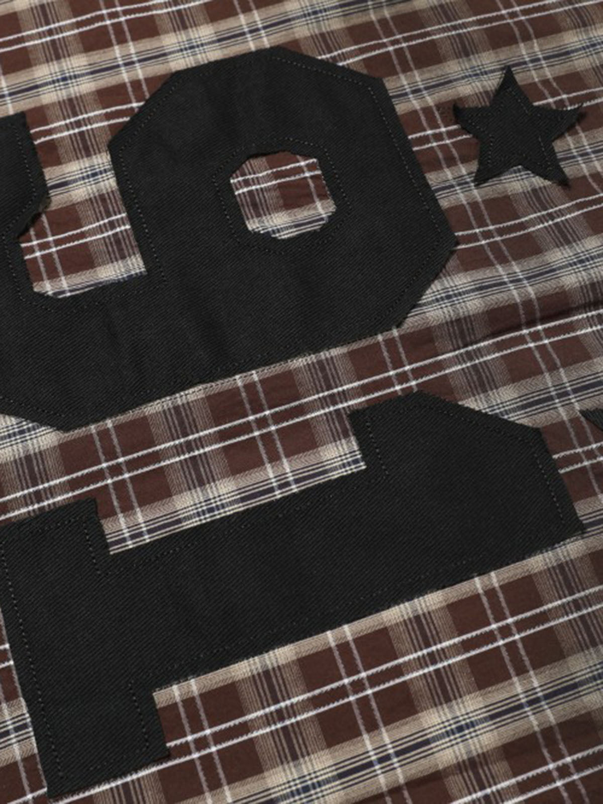 Vintage Patch Embroidered Plaid Shirt - image 3