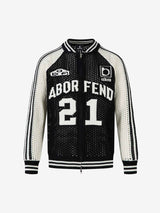 Hollow Knit Sports Zipper Racing Jacket