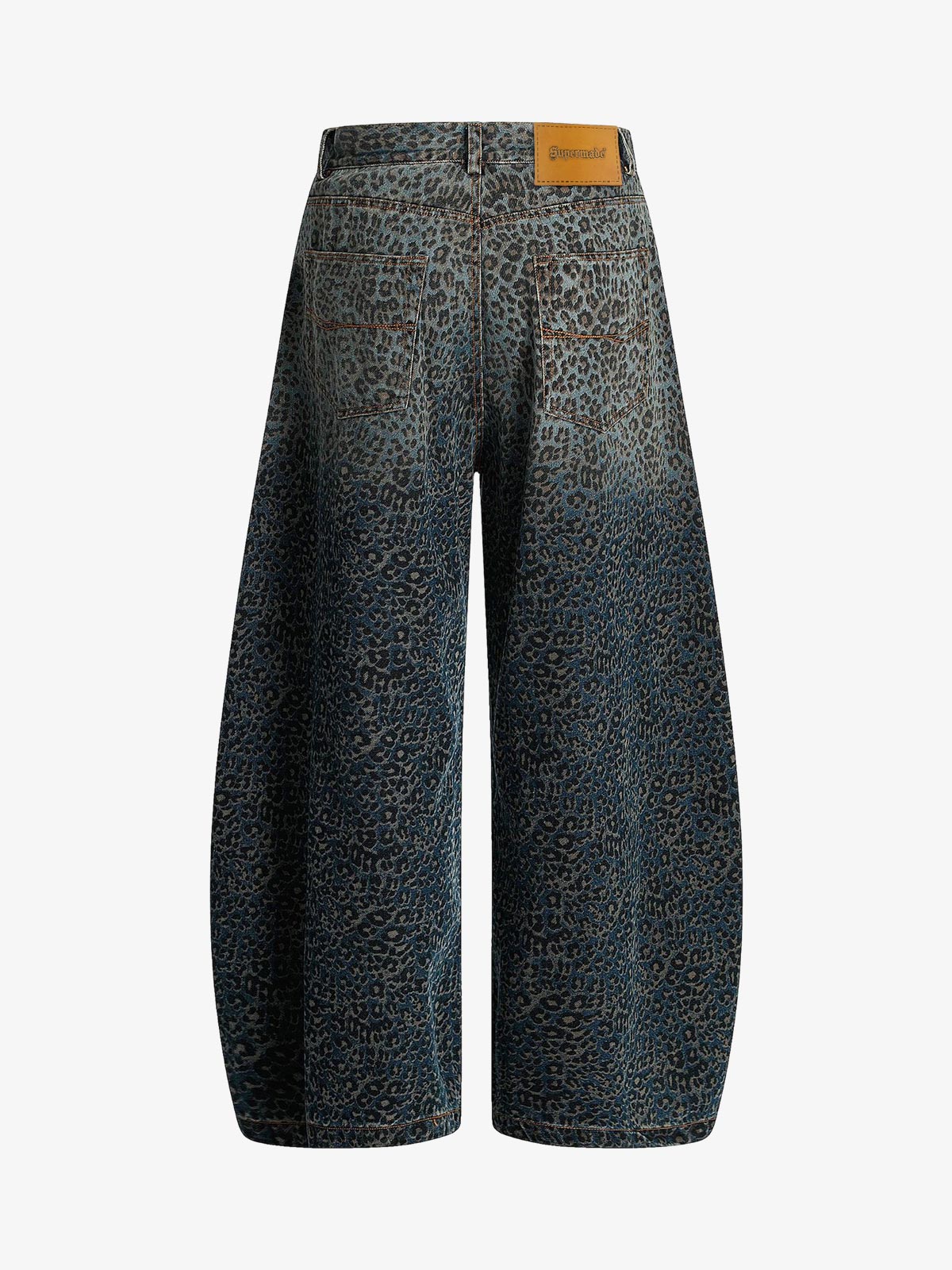 Denim Street Leopard Print Barrel Jeans - image 3