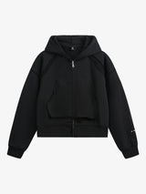 Destroyed Threaded Frayed Hooded Sweatshirt