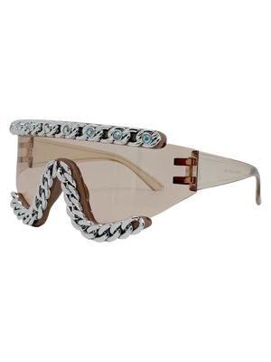 Chain-Embellished Sunglasses - thumbnail 2
