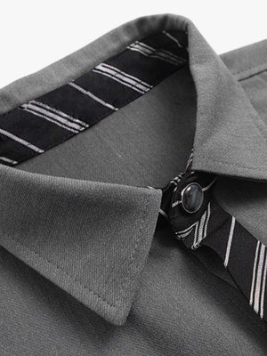 Deconstructed Patchwork Tie Short-Sleeved Shirt - thumbnail 5
