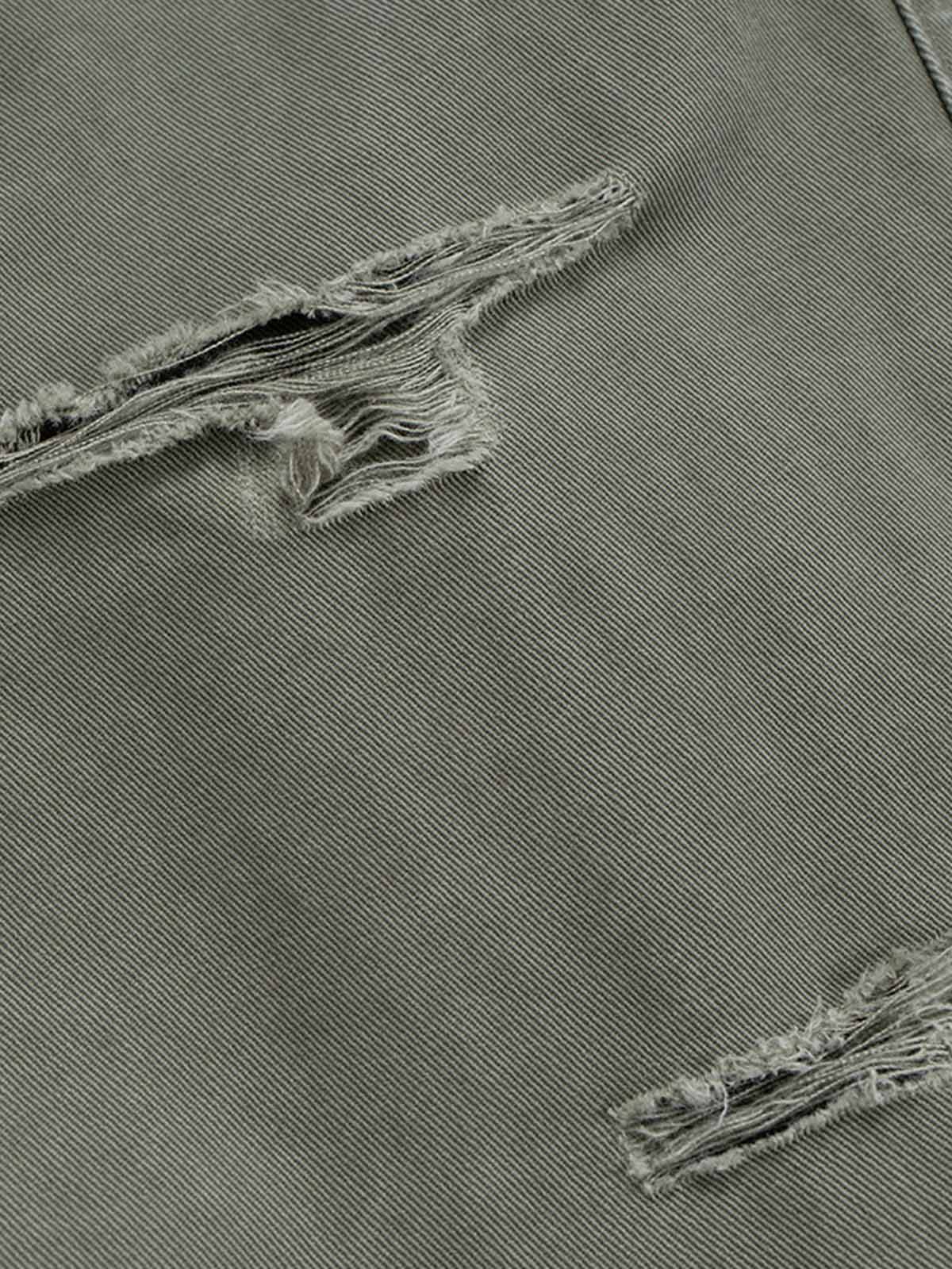 Olive carpenter jeans – rip detail | XoKool