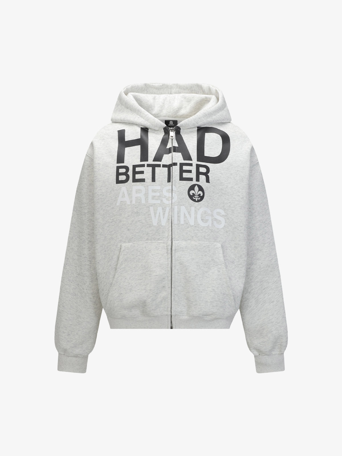 Casual Lettering Pattern Zippered Hooded Cardigan Sweatshirt