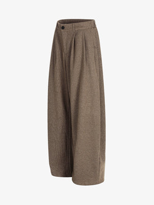 Casual Pleated Drape Stretch Barrel Pants - thumbnail 3