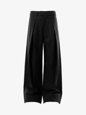 Pleated Drape Bootcut Suit Pants - thumbnail 2