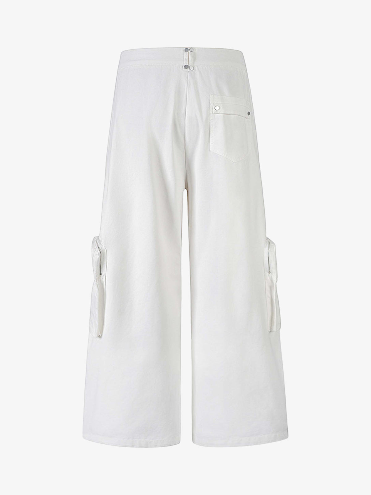 Street Metal Stud Zipper Multi-Pocket Workwear Casual Pants - image 4