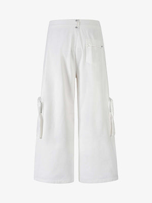 Street Metal Stud Zipper Multi-Pocket Workwear Casual Pants - thumbnail 4