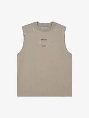 Waistcoat Embroidered Round Neck Vest - thumbnail 2