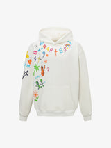 Street Colorful Graffiti Letters Printed Casual Hoodie