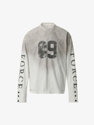 Distressed NO. 09 Long Sleeve T-Shirt - thumbnail 2