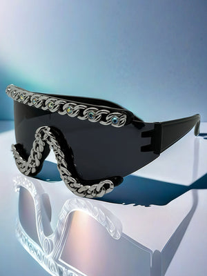 Chain-Embellished Sunglasses - thumbnail 12