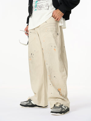 Retro Inkjet Dirty Dyed Barrel Pants - thumbnail 3